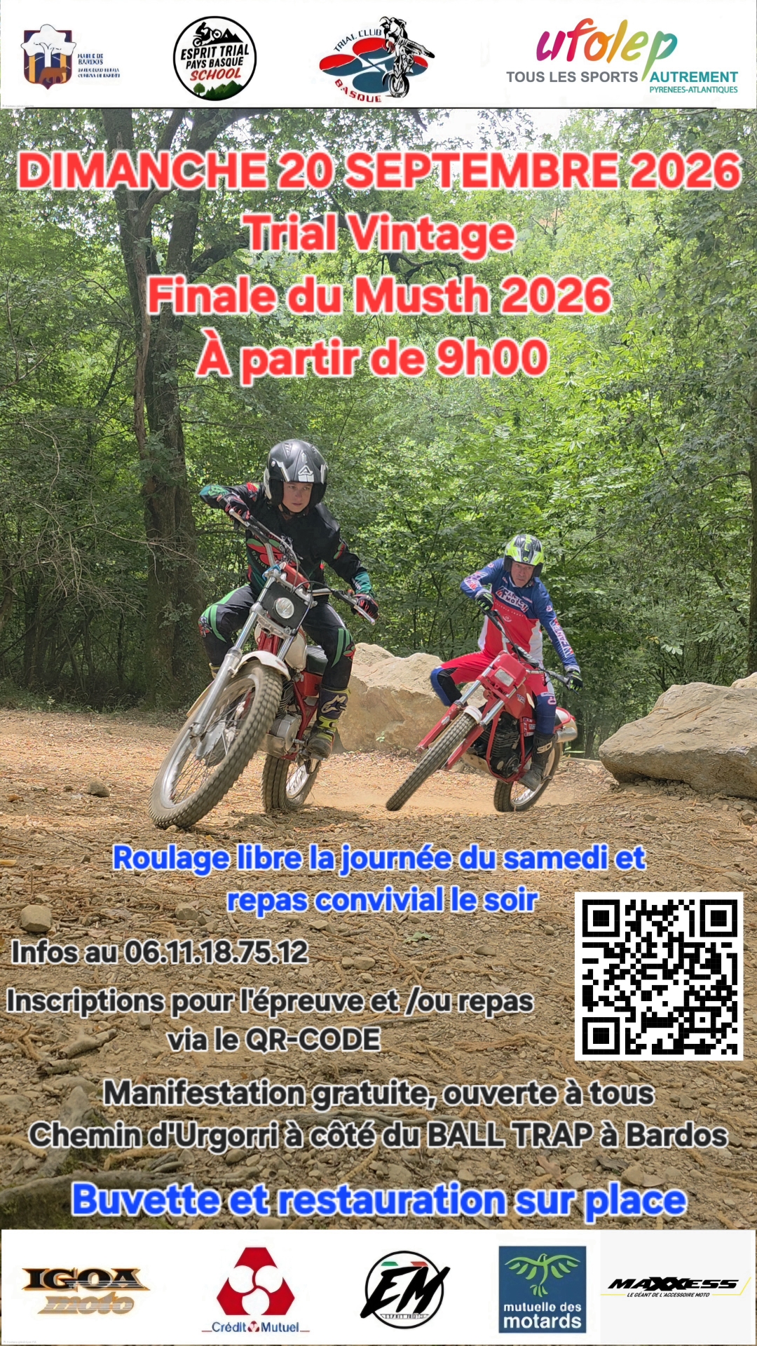 Finale du MUSTH à Bardos (64) le 20 septembre 2026